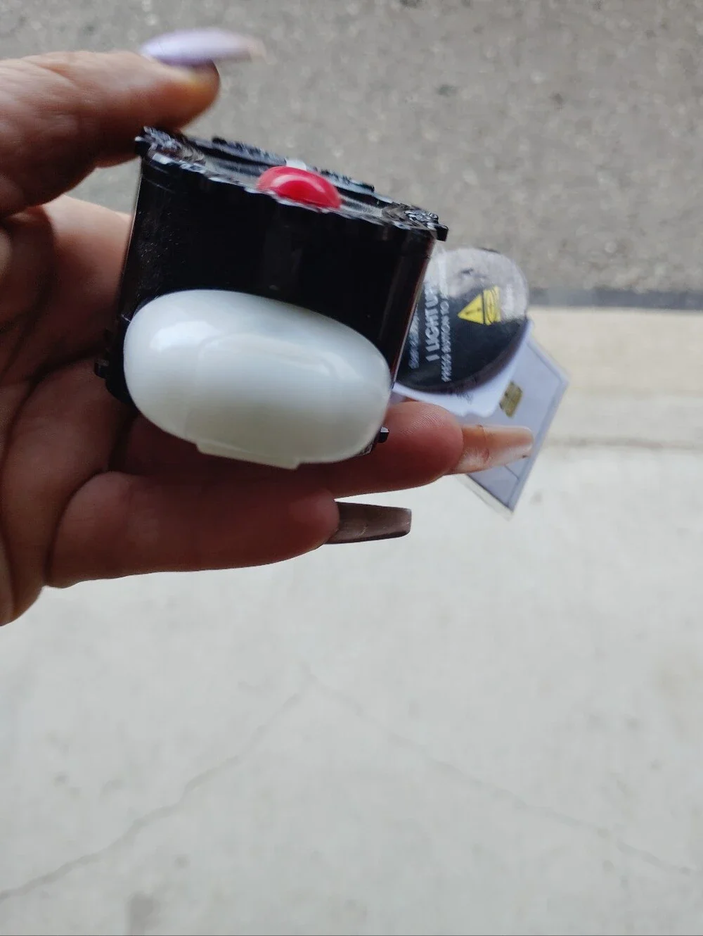 Bath & body works evil queen light up hand sanitizer holder with hand sanitizer.